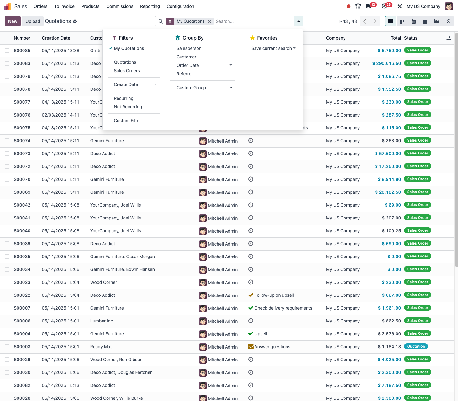 Utilisation des filtres de recherche